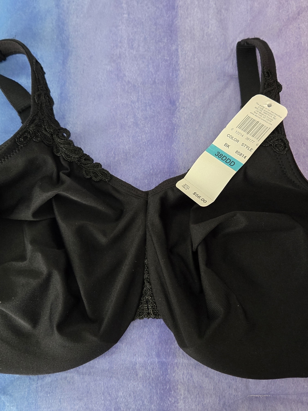 Wacoal Black Full-Cup Underwire Bra Style 85814